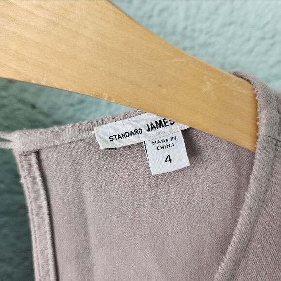 Standard James Perce side pocket lagenlook minimalist freestyle maxi dress - Picture 3 of 11